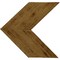 Ekena Millwork 14 3/4"W x 14"H x 3/4"D Vintage Farmhouse 5 1/2" Chevron Barnwood Decor Collection Natural Barnwood DECR14X14X075CHVUF - alternate 1